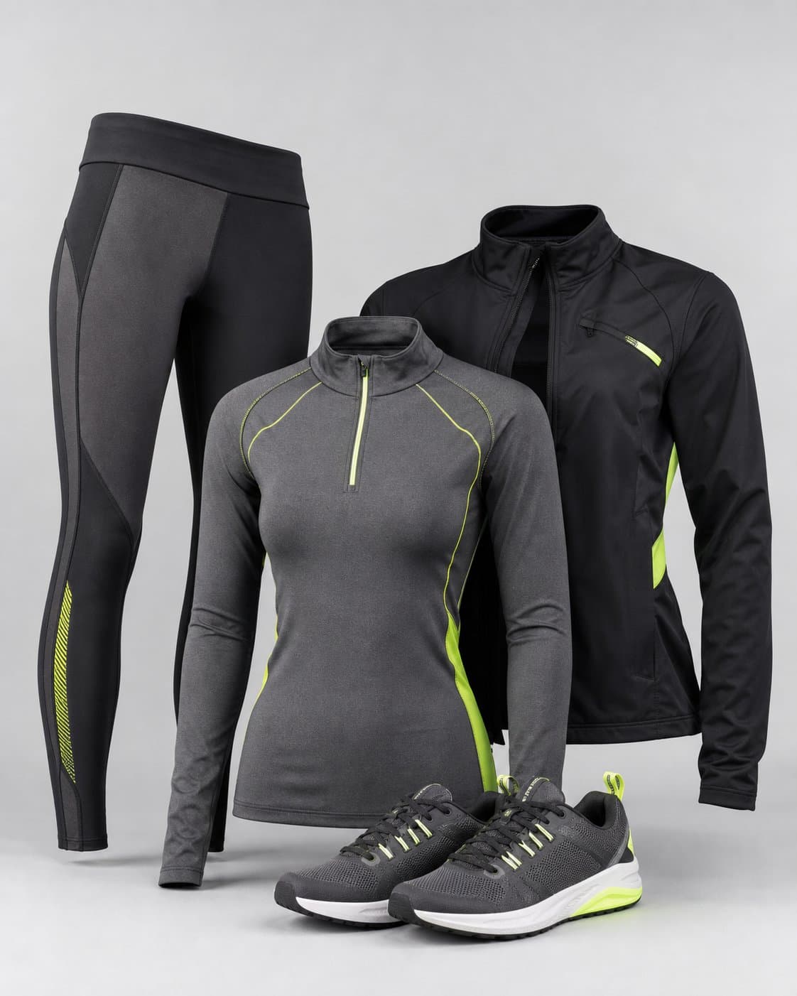Activewear collection featuring gym wear and sports apparel