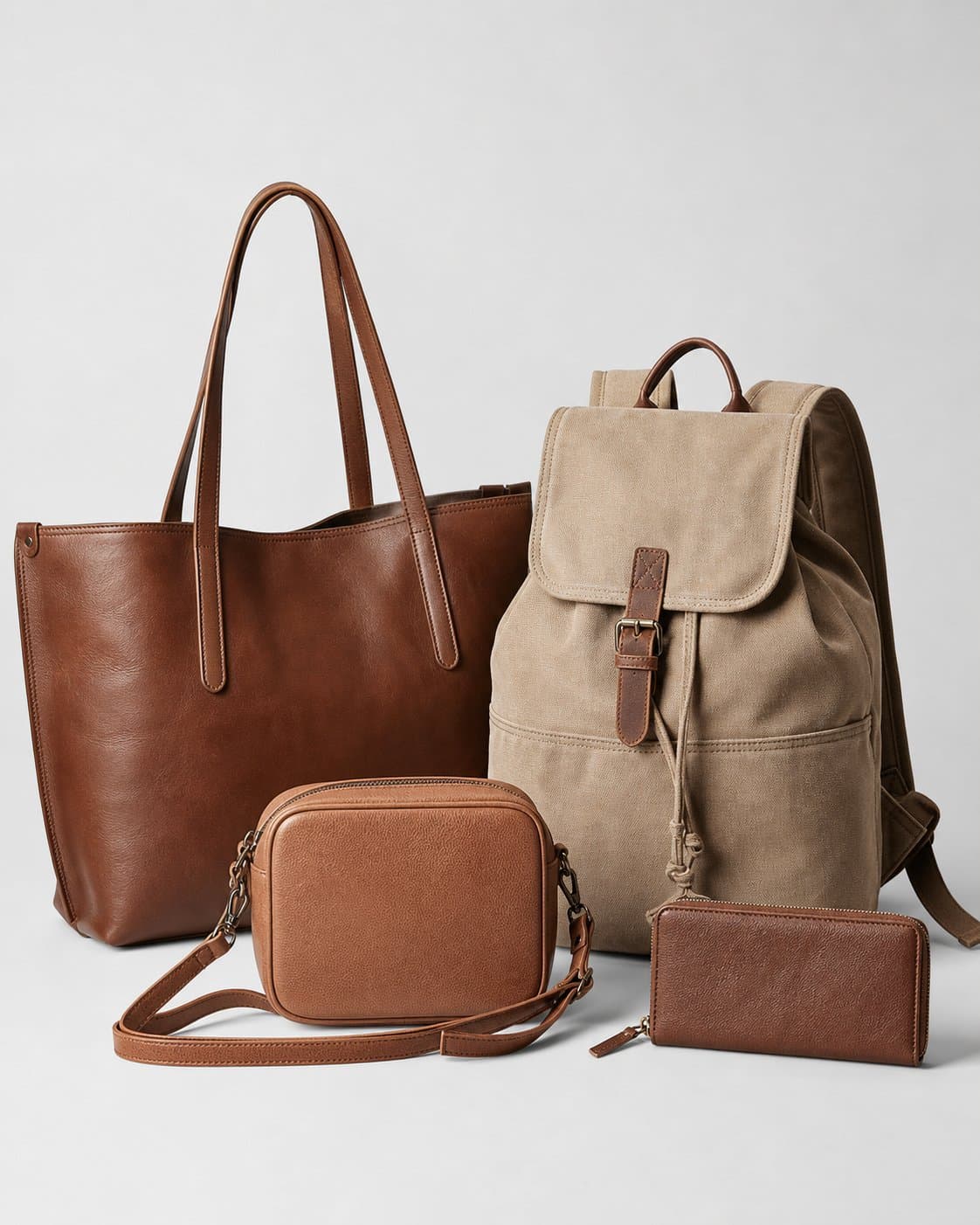 Bag collection including fashion bags, backpacks and travel bags
