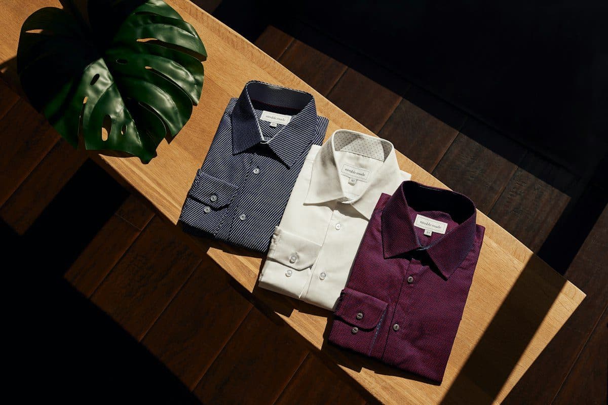 Folded denim and casual shirts collection